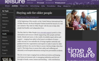 Time and Leisure – Staying Safe for Older People